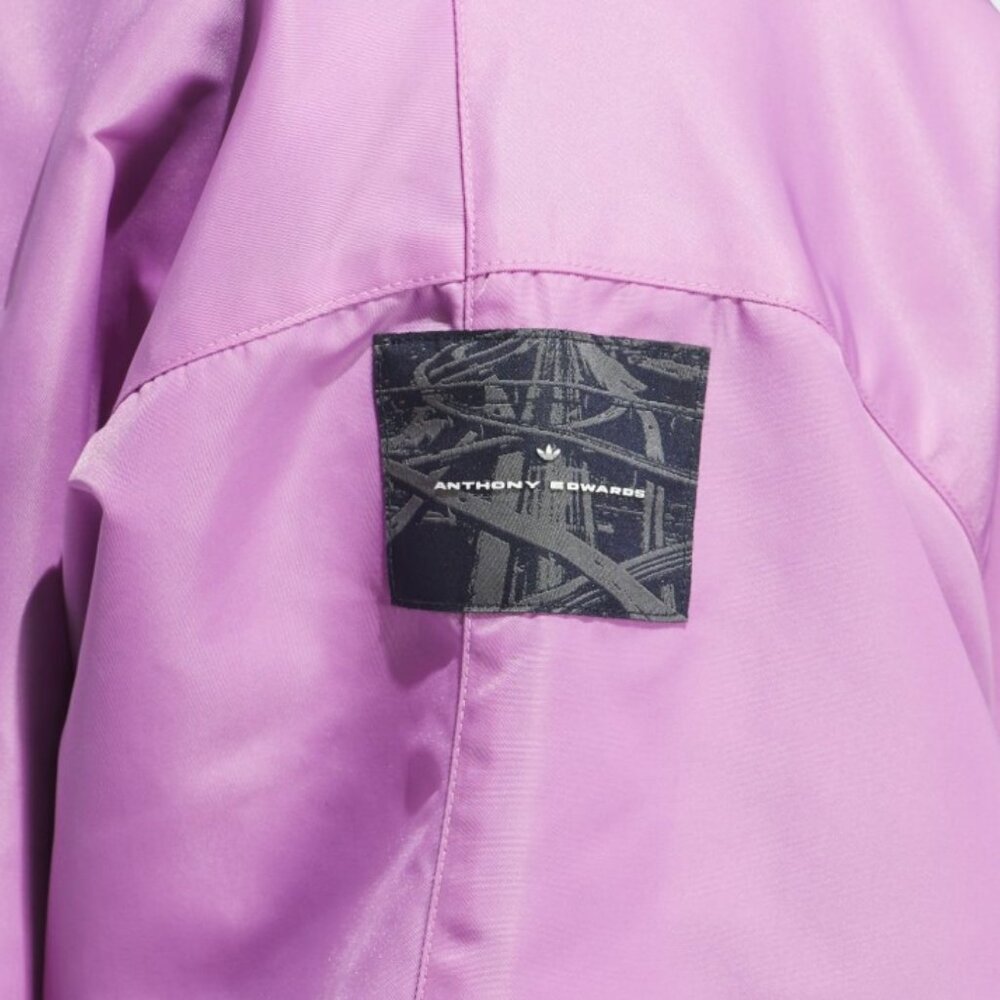 NEW adidas Originals Men's Anthony Edwards Coach Jacket - AE Purple - IW8063 XS - Picture 6 of 7